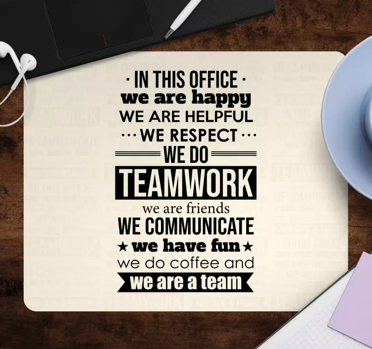 Motivational Job Quotes mouse pad quotes - TenStickers