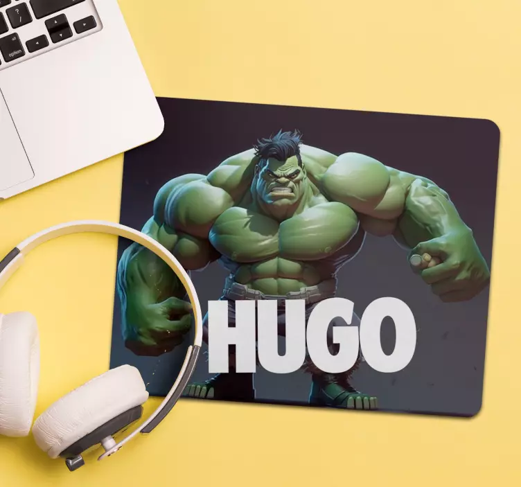 Superhero Superhero personalised mouse mat - TenStickers