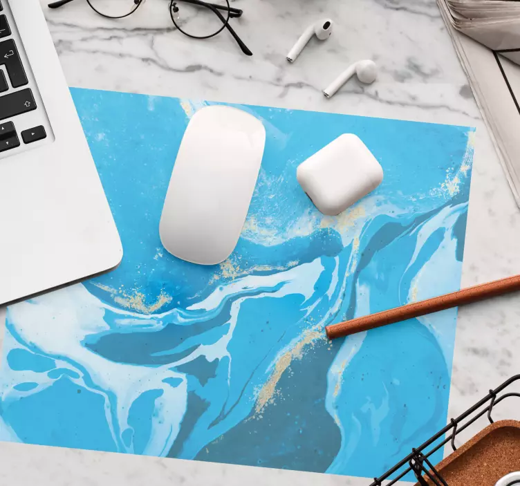 Water pattern gaming mouse pad - TenStickers