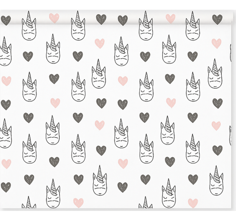 Nordic unicorns pattern blind children - TenStickers