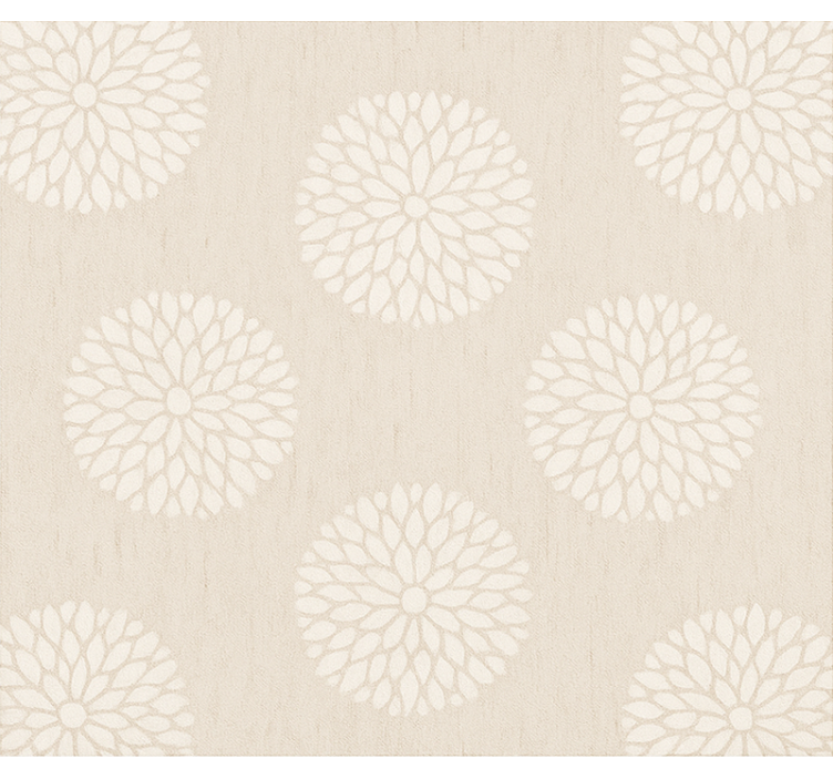 Chrysanthemum stencil pattern home office blind - TenStickers
