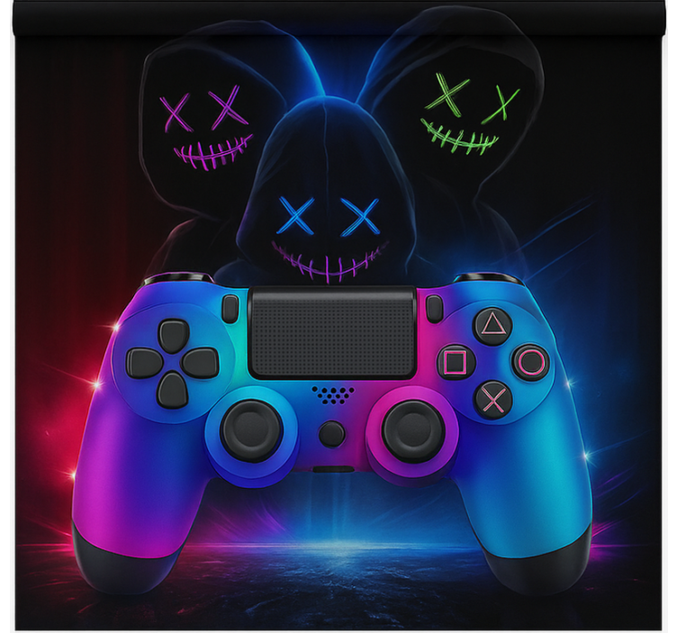 Neon mysterious gamers  blind geek - TenStickers