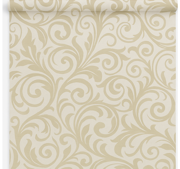 Classic baroque swirl dining room blind - TenStickers