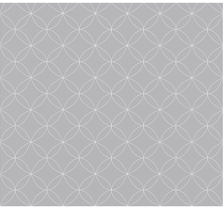 Scandinavian blind grey geometric floral design - TenStickers