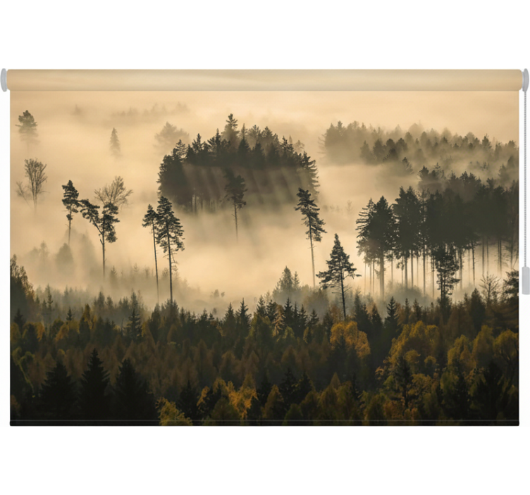 Ethereal morning mist tree blind - TenStickers