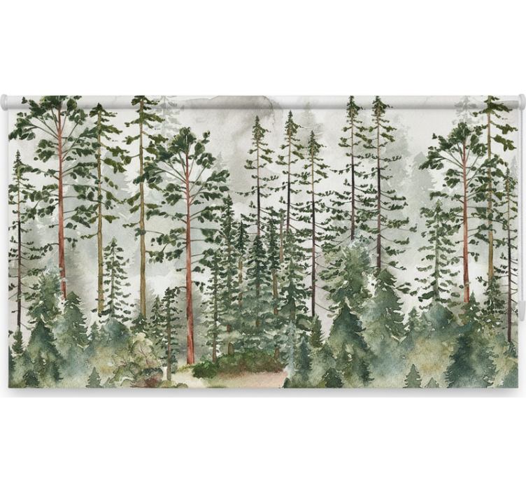 Tree blind woodland wall nursery - TenStickers