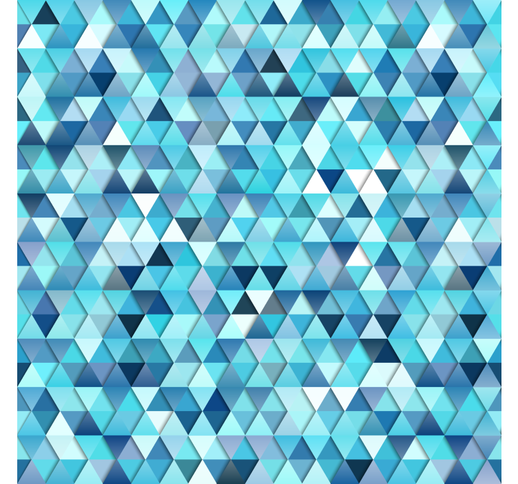 Bathroom blind with triangular mosaic pattern - TenStickers