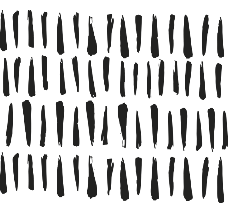 Bathroom blind with elegant black stripes - TenStickers