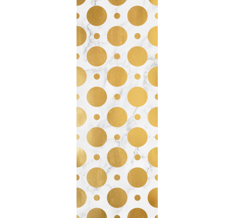 Gold marble dots bathroom blind - TenStickers