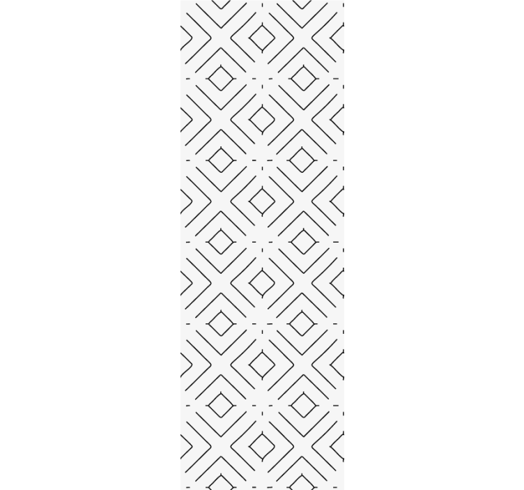 Home office blind white geometric pattern with thin lines - TenStickers