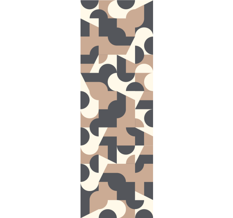 Home office blind in contrasting colors pattern - TenStickers