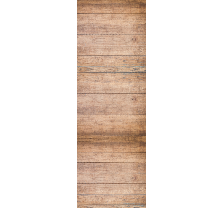 Home office blind with horizontal rustic wood planks - TenStickers