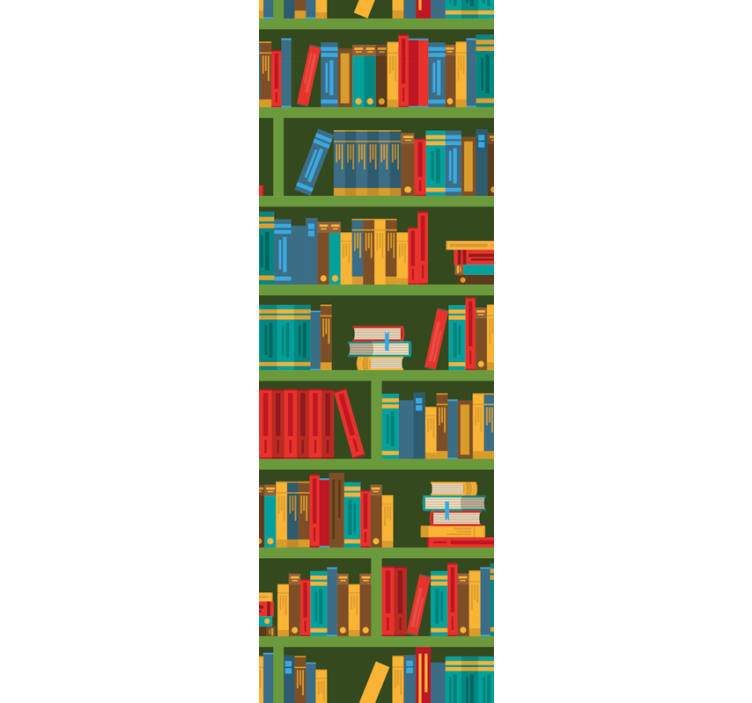 Home office blind vintage green library - TenStickers