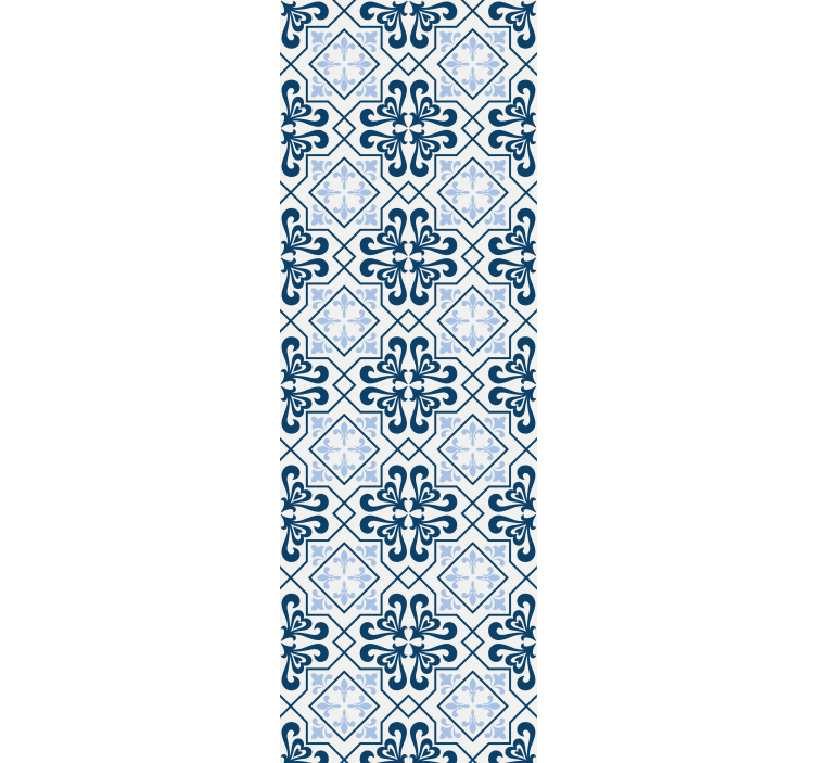 Blind kitchen with typical blue portuguese tile - TenStickers