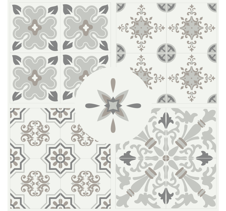 Blind kitchen grey mosaic tiles - TenStickers