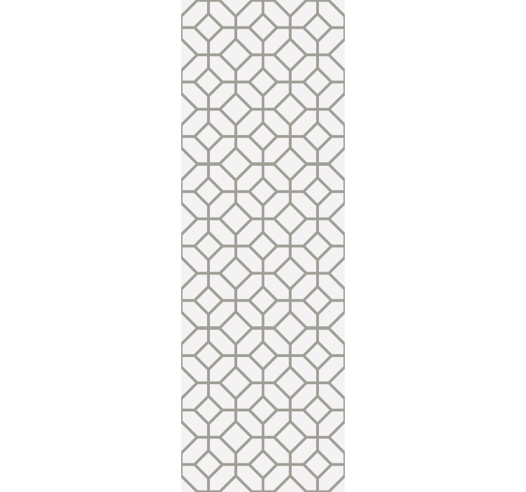 Dining room blind squarred hamptons design - TenStickers
