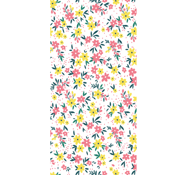Blind office flowerprint ifuru white - TenStickers