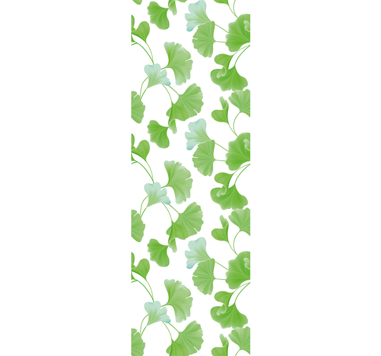 Blind office ginkgo green leaves design - TenStickers