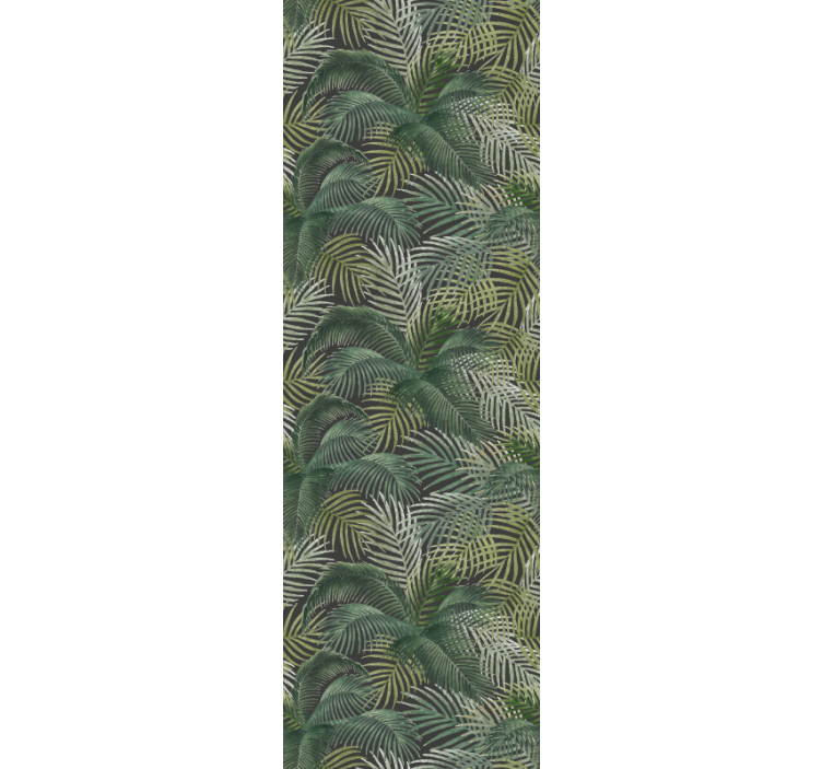 Blind office green palm leaves design - TenStickers
