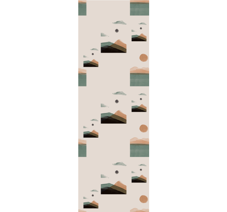 Blind office abstract mountains design - TenStickers