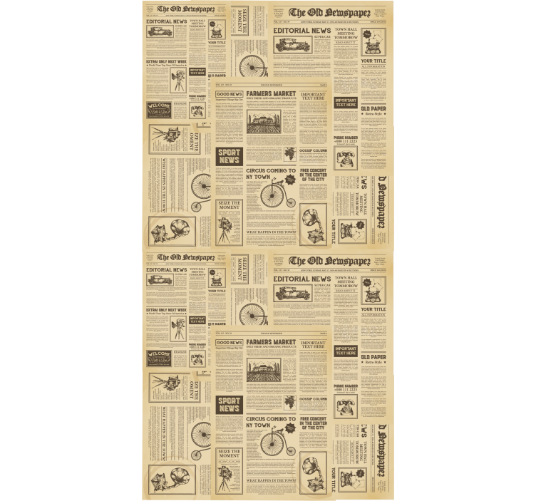 Blind office vintage american newspaper print - TenStickers