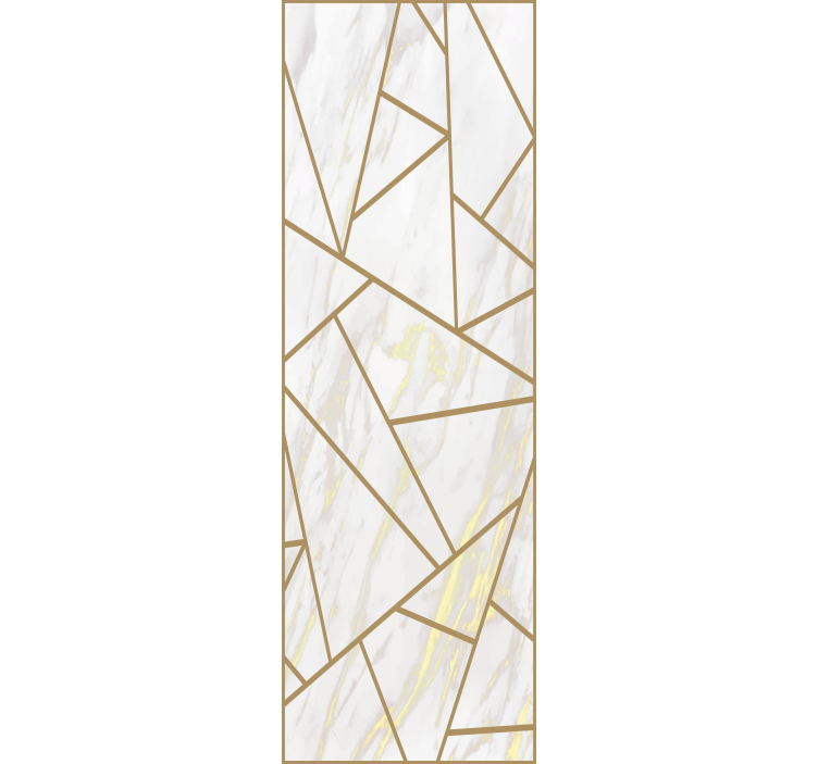 Blind office marble geometric mosaic decor - TenStickers