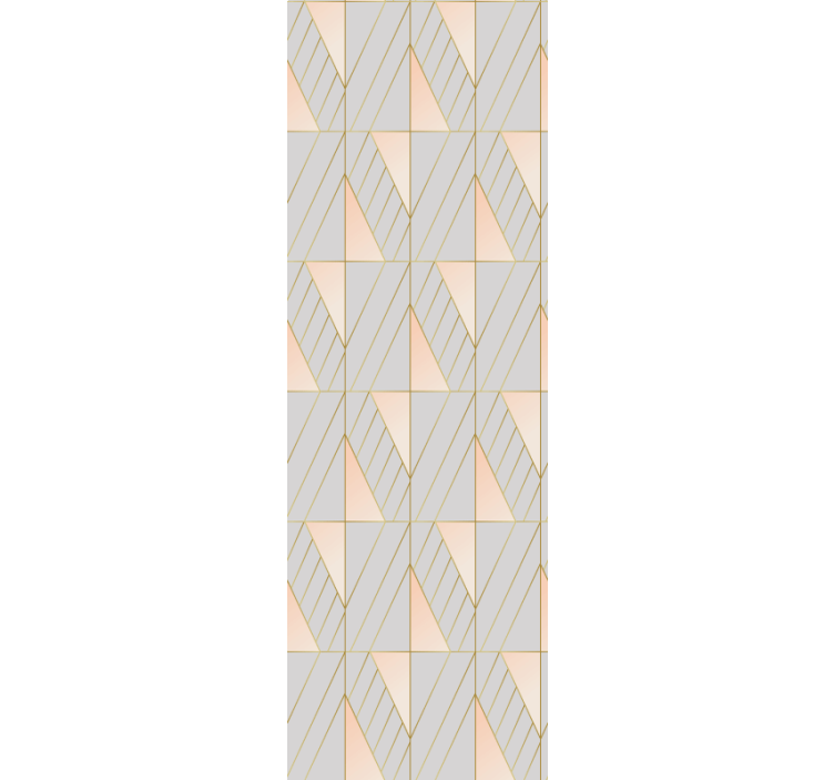 Modern blind with layered geometric designs - TenStickers