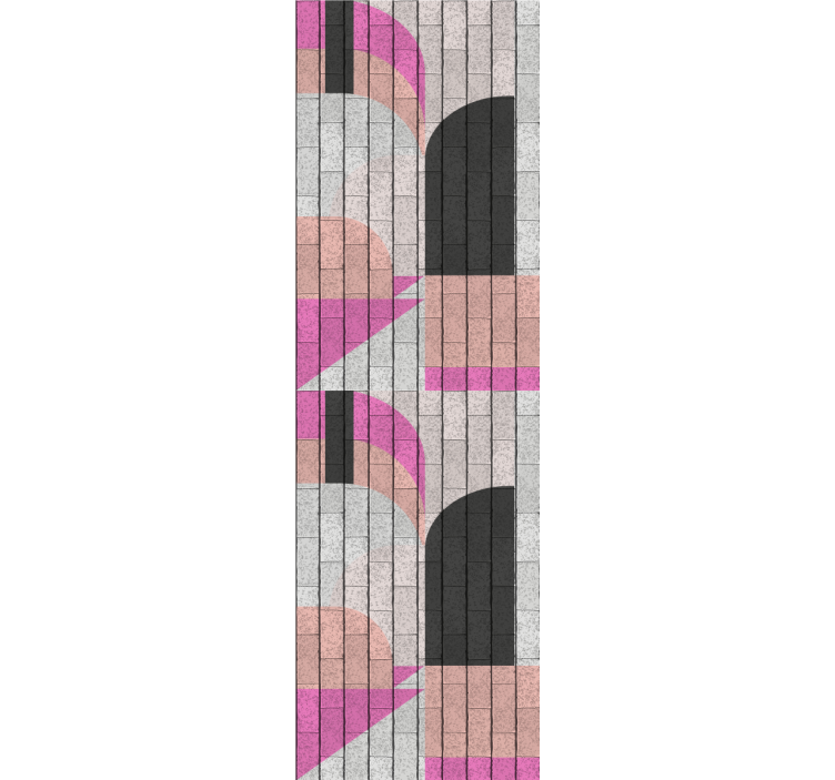 Modern blind with abstract brick shapes - TenStickers