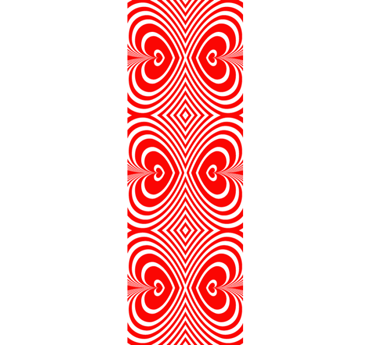 Modern blind with captivating heart patterns - TenStickers