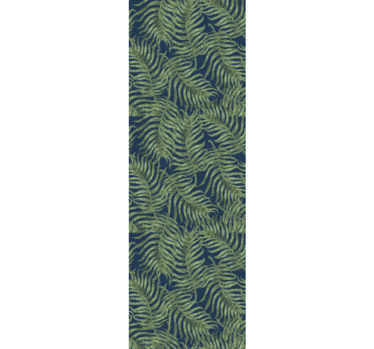 Modern blind tropical leaves on dark background - TenStickers