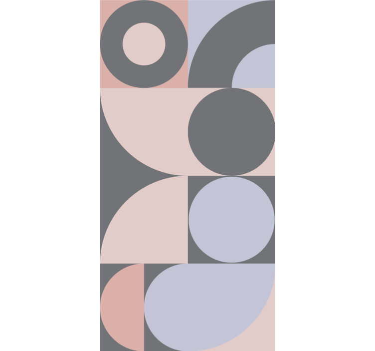 Modern blind with geometric circles pattern - TenStickers