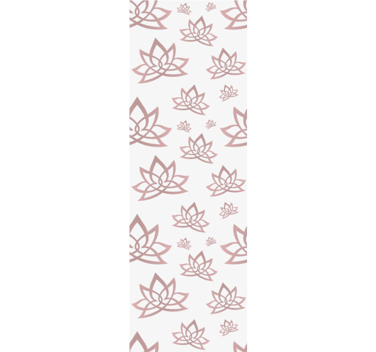 Modern blind with minimalistic lotus flower design - TenStickers