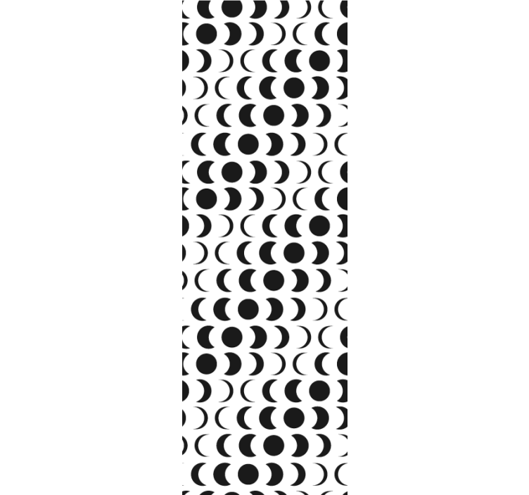 Modern blind with minimalistic moon pattern - TenStickers