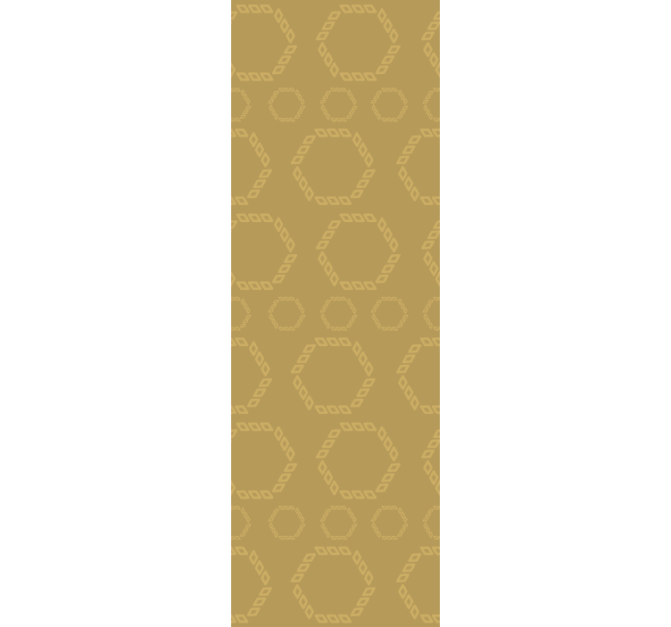 Modern blind with gold hexagon patterns - TenStickers