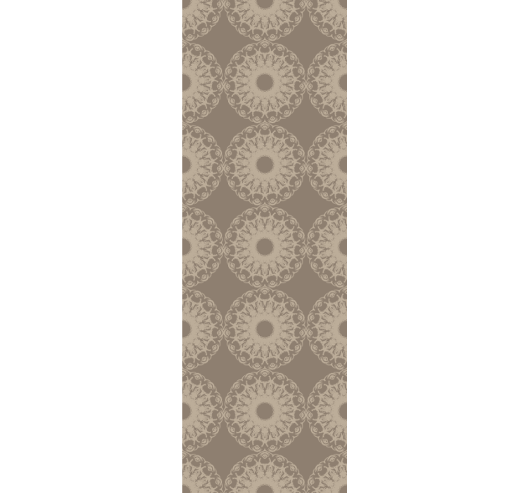 Modern blind in eclectic beige circle design - TenStickers