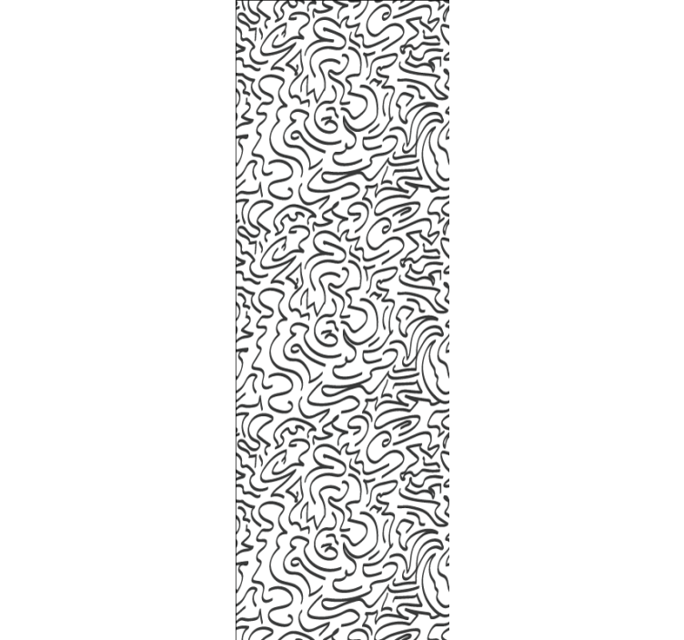 Modern blind with breeze-inspired doodles - TenStickers