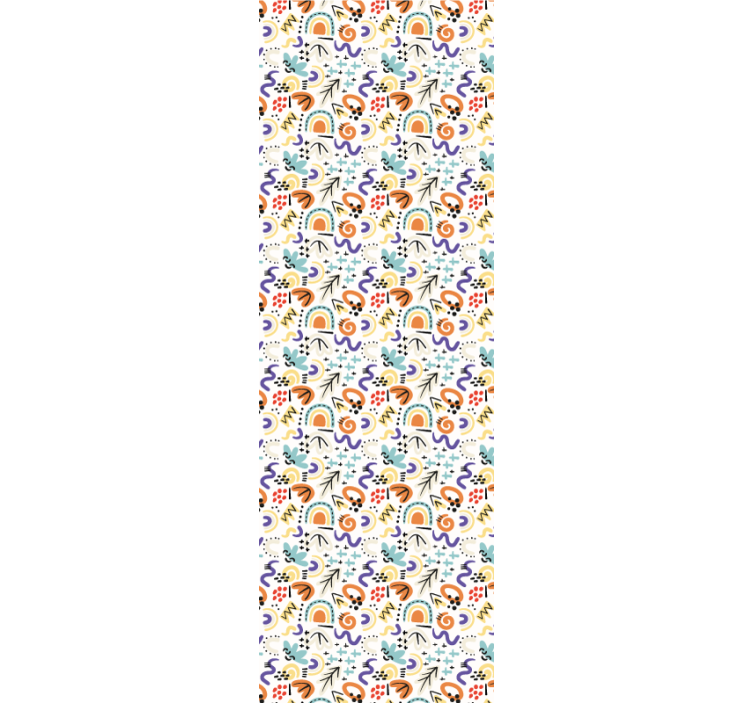 Modern blind with organic flat abstract design - TenStickers