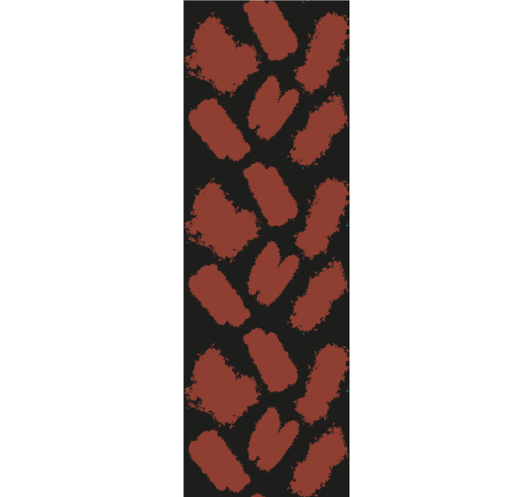 Modern blind in black and red paint splash - TenStickers