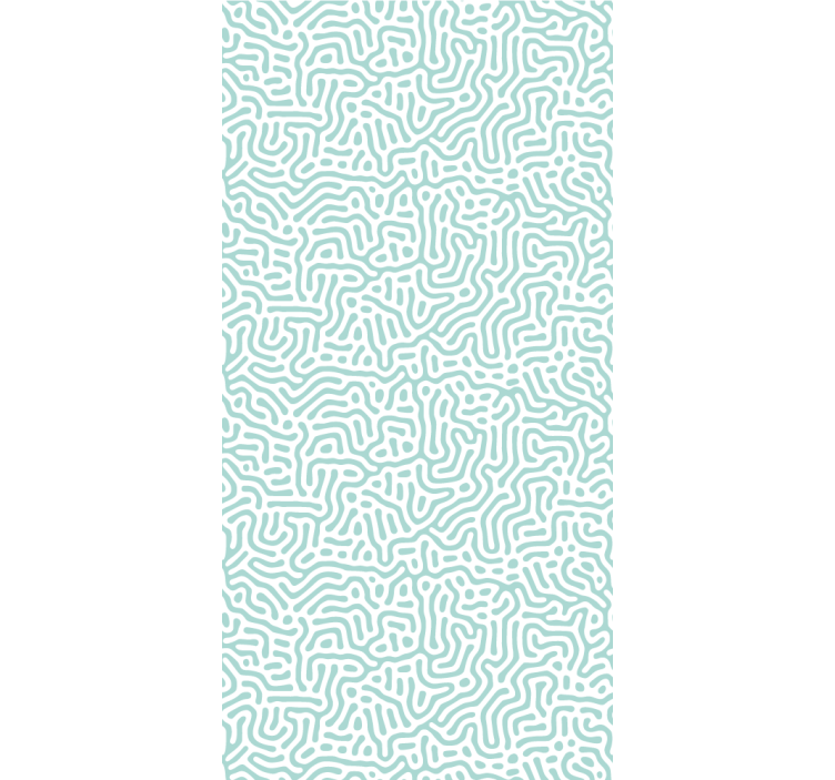 Modern blind with green and white nature pattern - TenStickers
