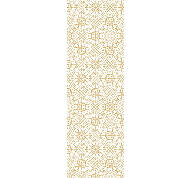 Modern blind with white floral design - TenStickers