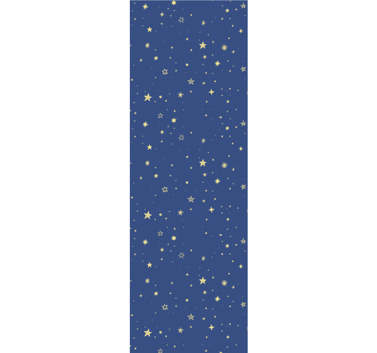 Modern blind with golden stars on blue background - TenStickers