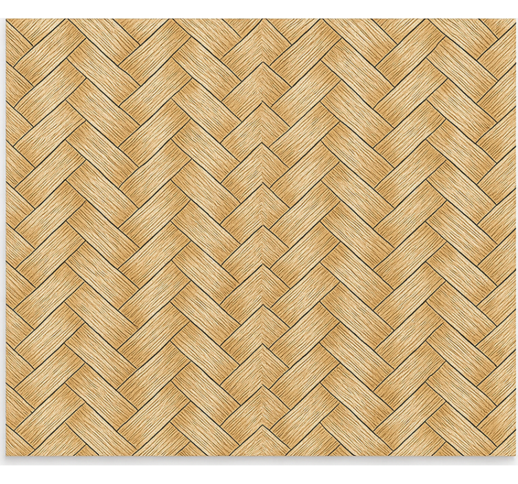 Pattern roller blind classic herringbone rattan weave - TenStickers