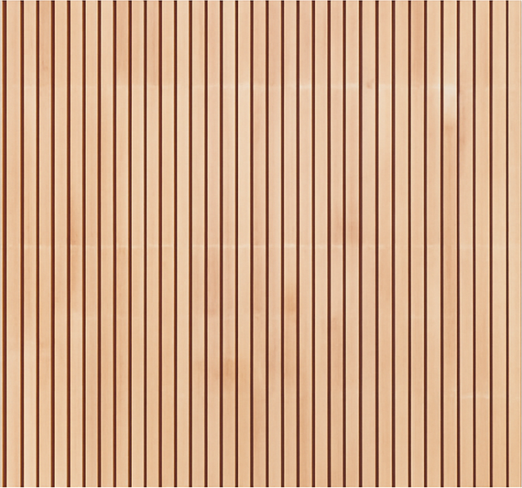 Pattern roller blind vertical light cedar slats - TenStickers