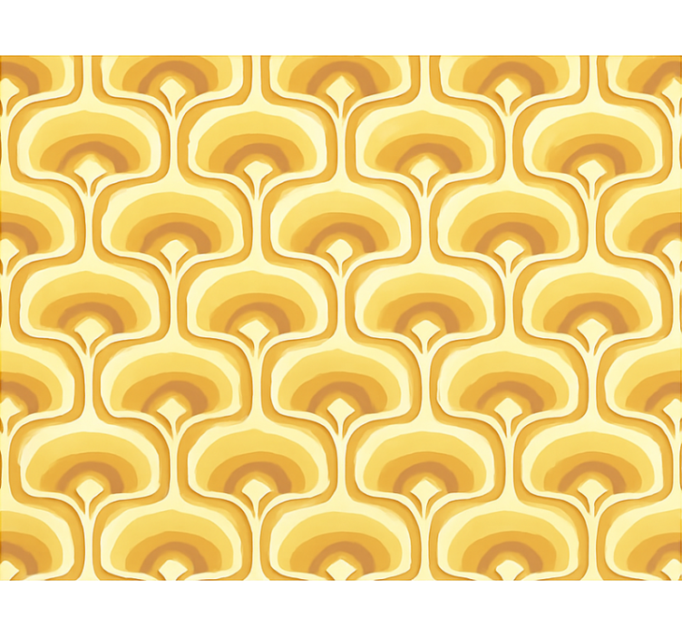 Blind yellow retro pattern - TenStickers