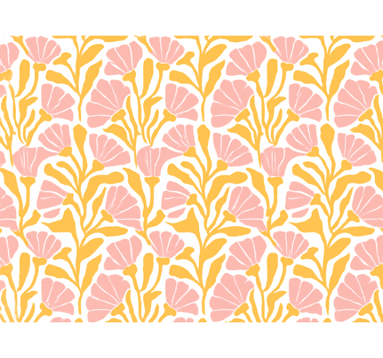 Blind yellow modern colorful floral design - TenStickers