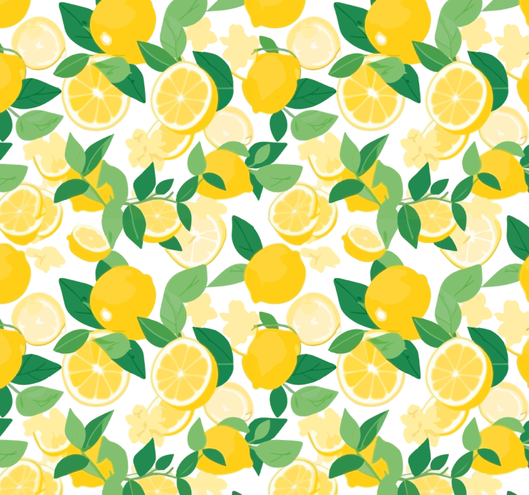 Blind yellow lemon slice design - TenStickers