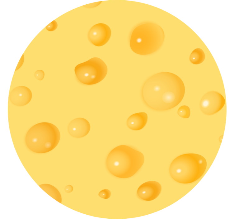Blind yellow swiss cheese delight - TenStickers