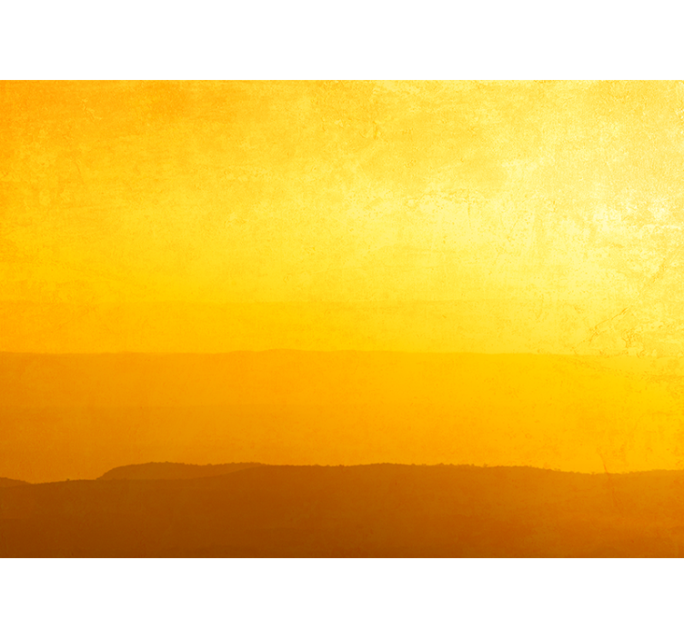 Blind yellow sunset hills - TenStickers