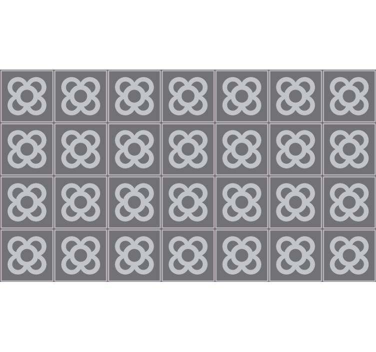 Blind grey barcelona tile design - TenStickers