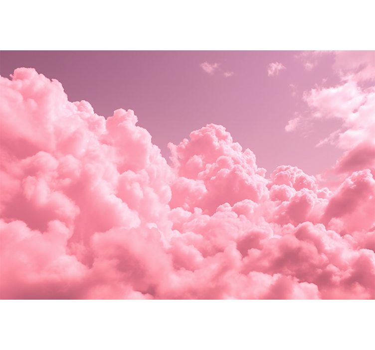 Blind pink soft fluffy clouds - TenStickers
